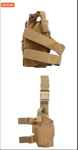 New Tactical Gun Holster Outdoor Sports Combat Pistol Holster CS War Tactical Accessories Right Thigh Holster Fits All Pistols