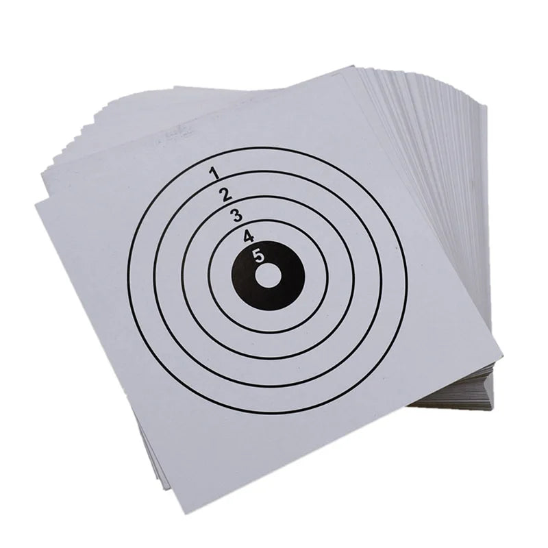 100PCS Tactical Target Papers 14x14cm Squre Target for Airsoft Gun Pistol Rifle Shooting Practice Hunting Accessories