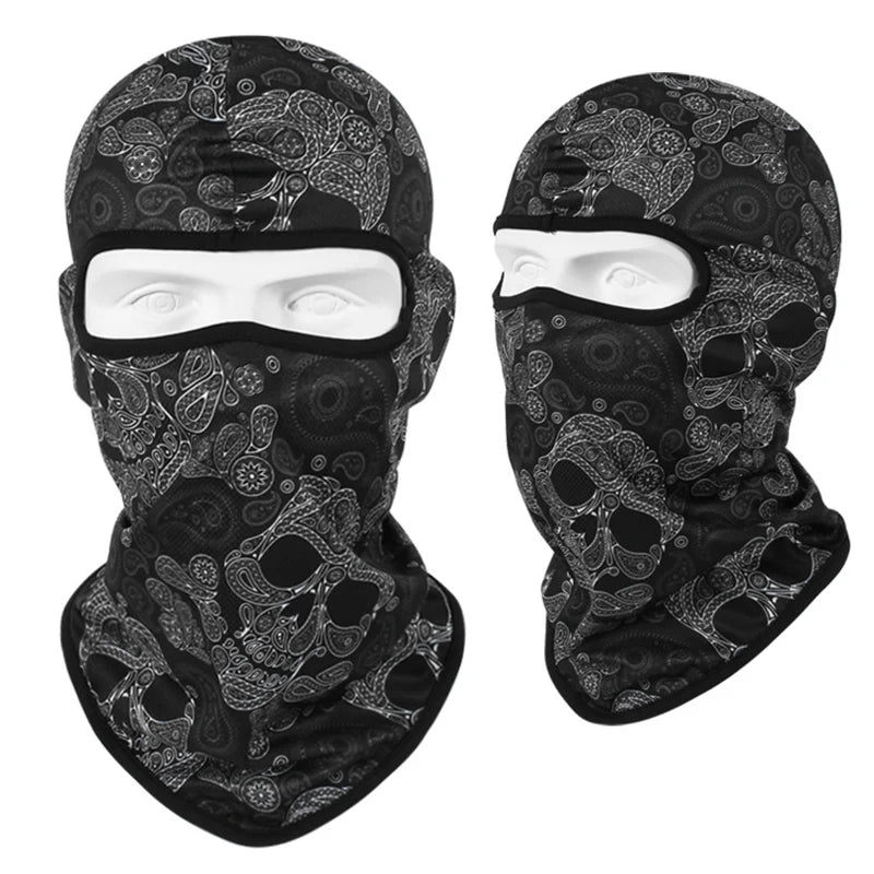 Balaclavas Motorcycle Headgear Cap Men Balaclava Multi-function Skull Face Mask MTB Bicycle Full Face Cover Shield Sunscreen Women Headwear