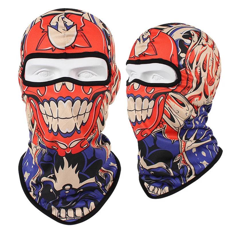 Balaclavas Motorcycle Headgear Cap Men Balaclava Multi-function Skull Face Mask MTB Bicycle Full Face Cover Shield Sunscreen Women Headwear