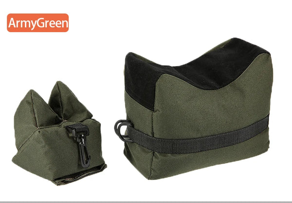 Sniper Shooting Gun Bag Front Rear Bag Target Stand Rifle Support Sandbag Bench Unfilled Hunting Rifle Rest Airsoft Accessories