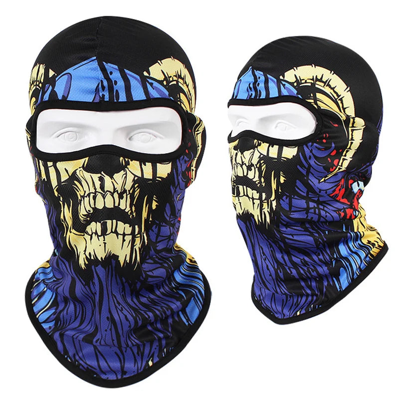 Balaclavas Motorcycle Headgear Cap Men Balaclava Multi-function Skull Face Mask MTB Bicycle Full Face Cover Shield Sunscreen Women Headwear