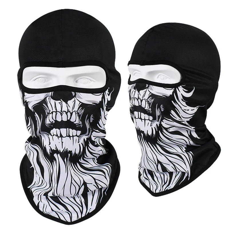 Balaclavas Motorcycle Headgear Cap Men Balaclava Multi-function Skull Face Mask MTB Bicycle Full Face Cover Shield Sunscreen Women Headwear