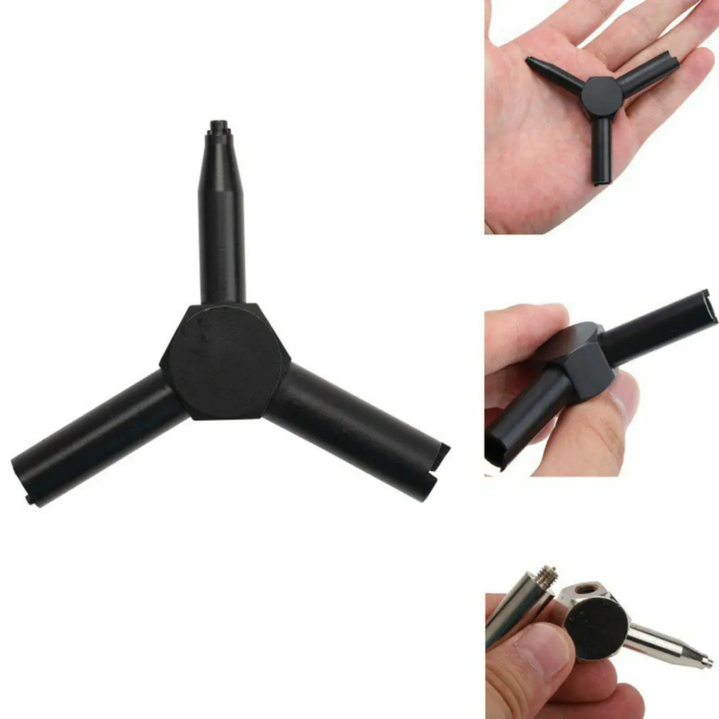 Outdoor hunting Gas Valve Key Steel Triple Airsoft Gel Blaster Magazine Charging Tool For GBB AEG KSC WA Airsoft Gun Shooting