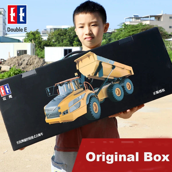 Double E E591 1:20 A40G RC Car Engineering Vehicle Kids Remote Controlled Articulated Dump Truck Toys for Boys Christmas Gifts
