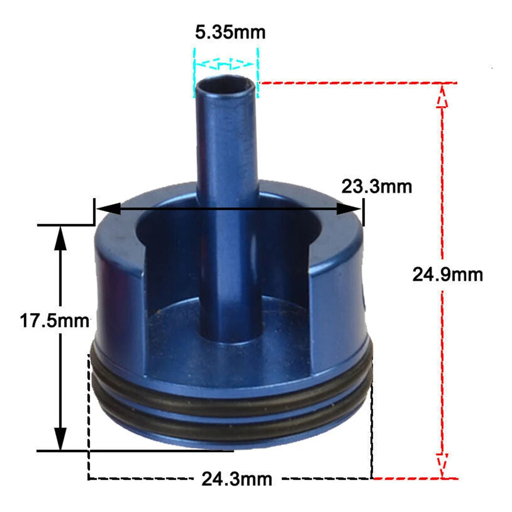 SHS Cylinder Head For Ver.2/3  AEG Gearbox Hunting