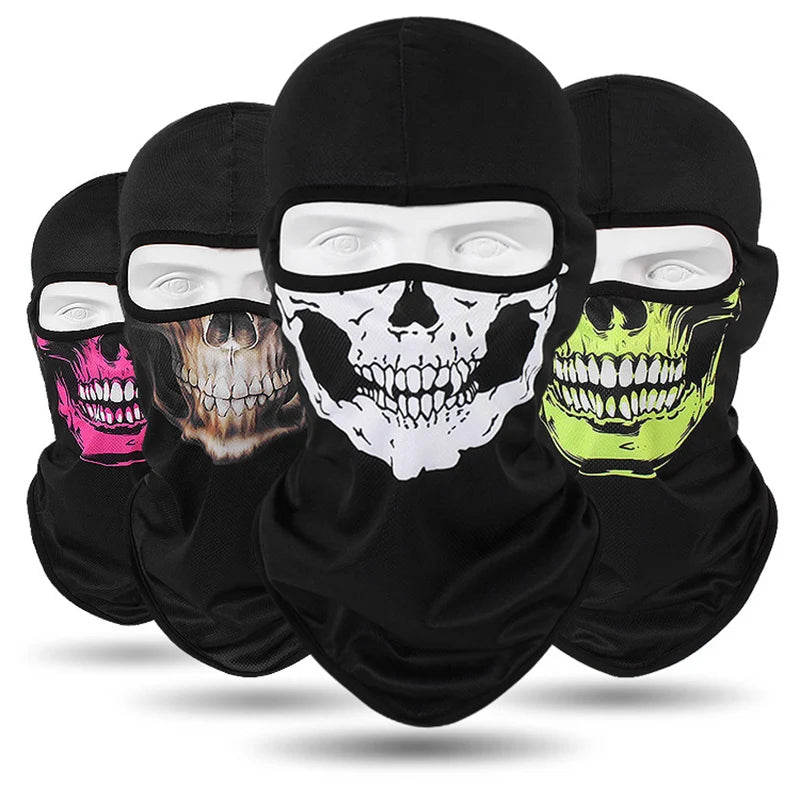 Balaclavas Motorcycle Headgear Cap Men Balaclava Multi-function Skull Face Mask MTB Bicycle Full Face Cover Shield Sunscreen Women Headwear