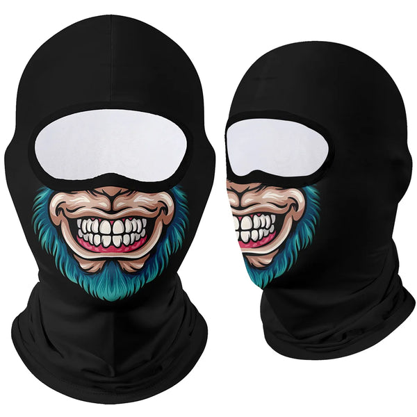 Tactical Face Mask Moto Clown Ghost Skull Mask Breathable Windproof UV Sun Dust Protective Full Face Cover For Summer