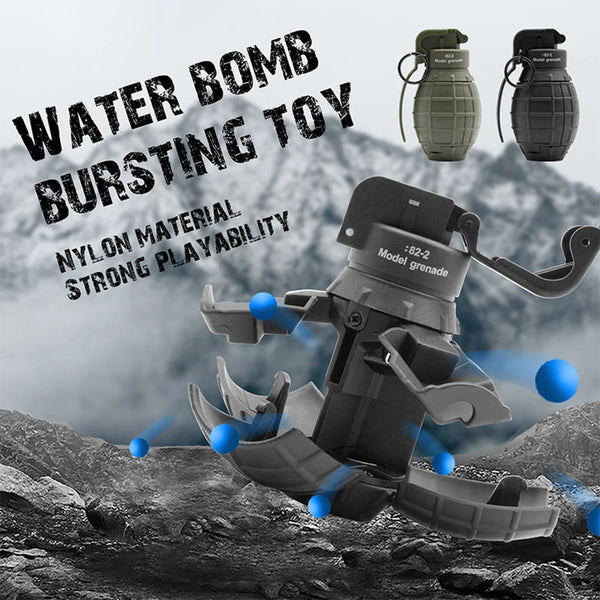 1pcs Airsoft Grenade Model, Outdoor Paintball Sports Gel Ball Refillable Explosion Grenade Model Toys Reusable Burst Grenades
