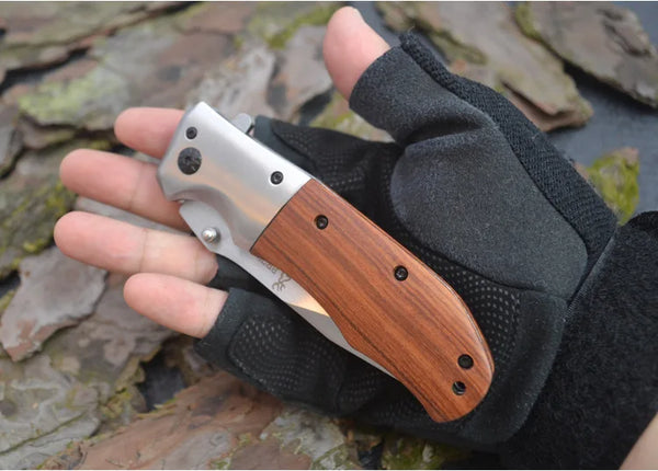 Outdoor Portable Folding Knife for Men High Hardness Survival Military Tactical Pocket Knives for Camping and Fishing