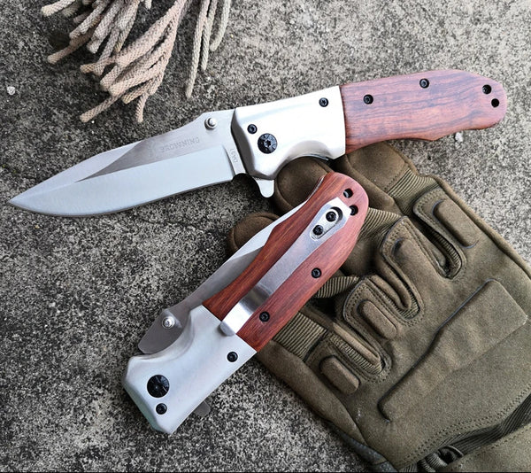 Outdoor Portable Folding Knife for Men High Hardness Survival Military Tactical Pocket Knives for Camping and Fishing