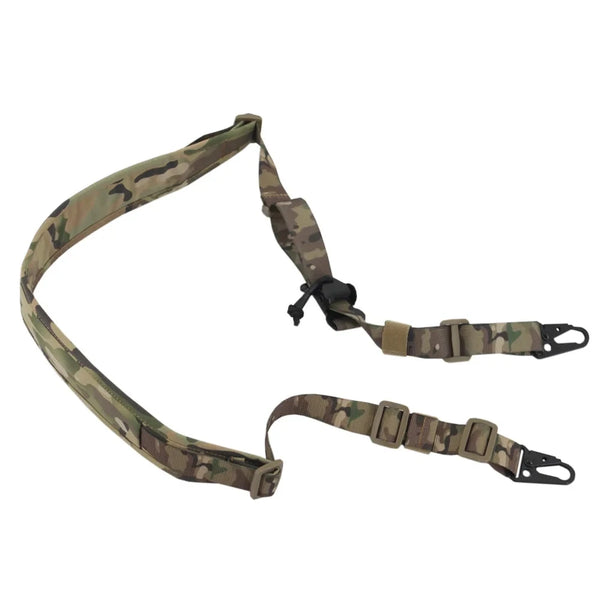 Tactical Modular Rifle Sling Strap Removable 2 Point / 1 Point 2.25" Wide Padded Shooting Gun Sling Hunting Rifle Accessories