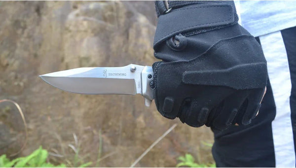 Outdoor Portable Folding Knife for Men High Hardness Survival Military Tactical Pocket Knives for Camping and Fishing