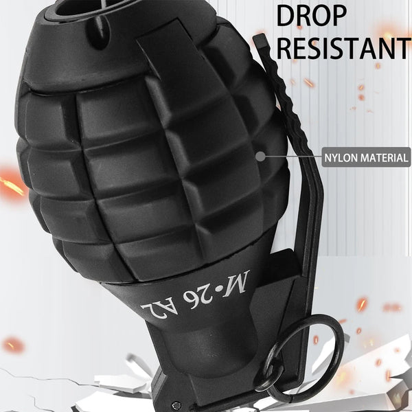1pcs Airsoft Grenade Model, Outdoor Paintball Sports Gel Ball Refillable Explosion Grenade Model Toys Reusable Burst Grenades
