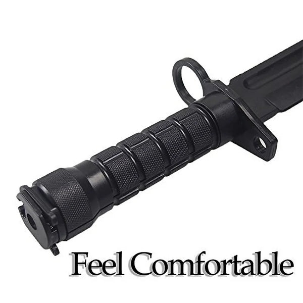 M9 1:1 Tactical Airsoft Rubber Knife Military Training Martial Arts CS Cosplay Halloween Soft Knives Dagger Model