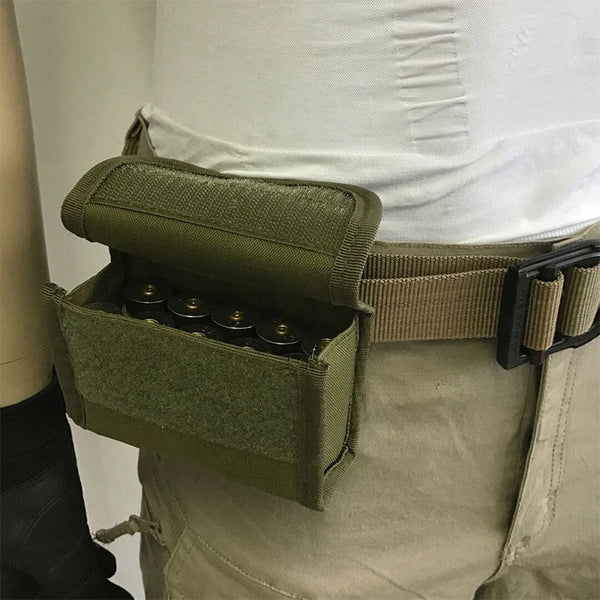 Tactical 10 Round Shotgun Shotshell Reload Holder for 12 Gauge/20G Molle Pouch Ammo Round Cartridge Holder Gun Accessories