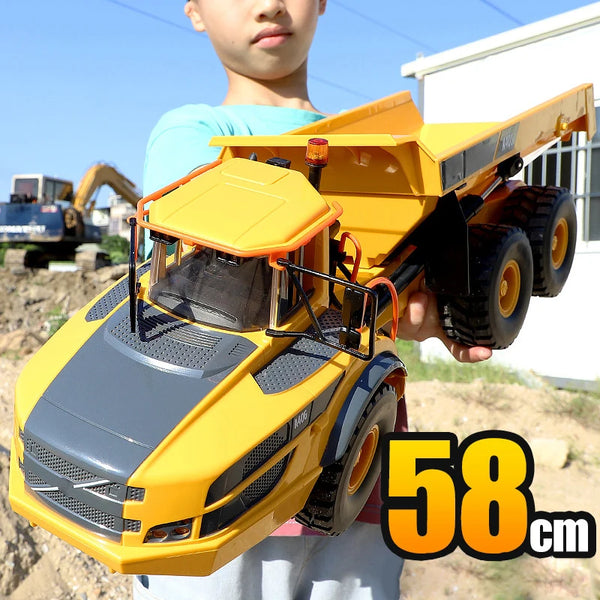 Double E E591 1:20 A40G RC Car Engineering Vehicle Kids Remote Controlled Articulated Dump Truck Toys for Boys Christmas Gifts
