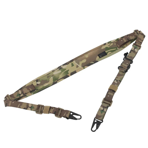 Tactical Modular Rifle Sling Strap Removable 2 Point / 1 Point 2.25" Wide Padded Shooting Gun Sling Hunting Rifle Accessories