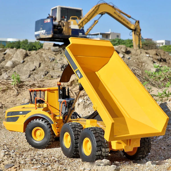 Double E E591 1:20 A40G RC Car Engineering Vehicle Kids Remote Controlled Articulated Dump Truck Toys for Boys Christmas Gifts