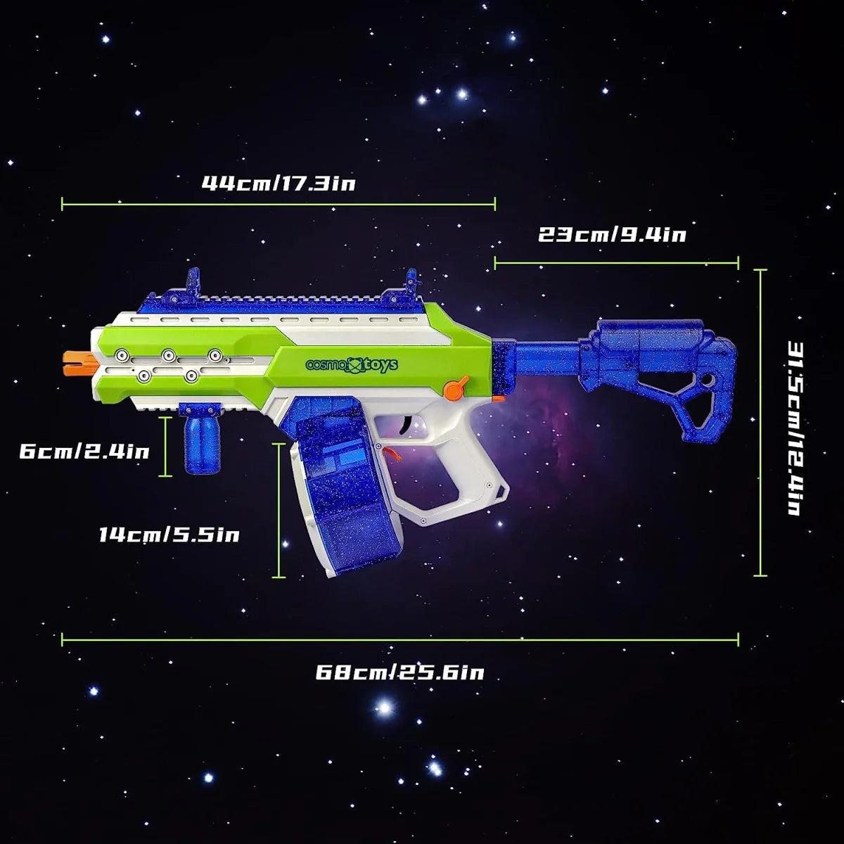 SIRIUS Galaxy Gel Blaster (Azurite Lime)