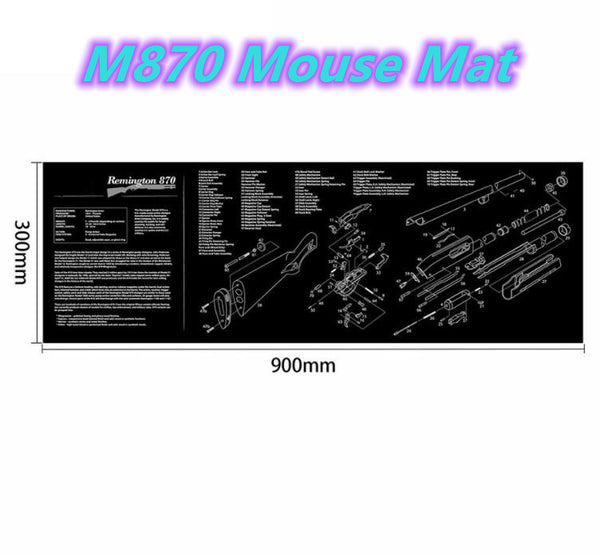 Mouse Pad Repair Gaming Mat Handgun Disassembly AR15 AK/47 1911 HK-USP Glock M92 M870