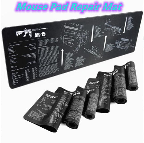 Mouse Pad Repair Gaming Mat Handgun Disassembly AR15 AK/47 1911 HK-USP Glock M92 M870