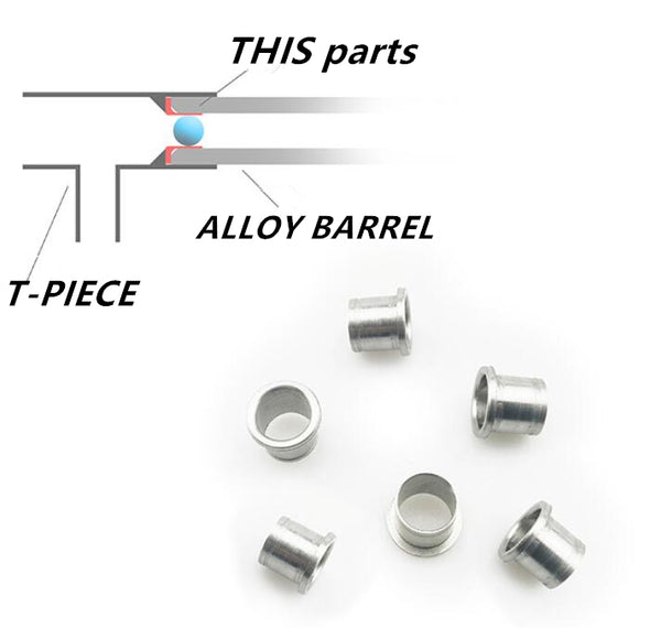 6PC CNC alloy ring for gel ball alloy barrel Gel ball shooting optimization