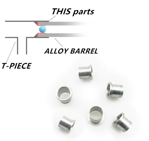6PC CNC alloy ring for gel ball alloy barrel Gel ball shooting optimization