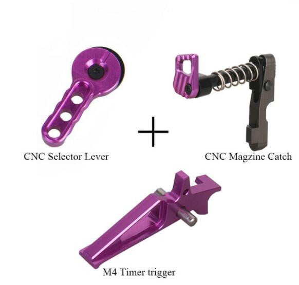 CNC Airsoft/Gelsoft  Selector Lever trigger  Magazine Release Catch for M4/M16 Series kit