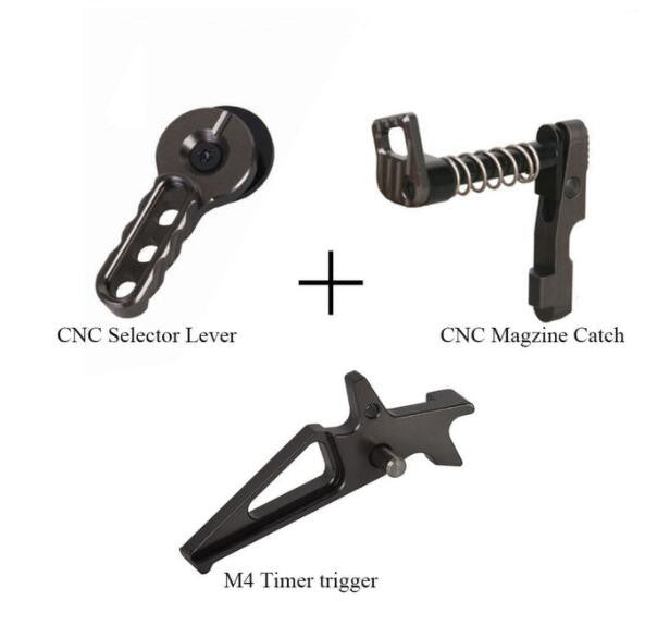 CNC Airsoft/Gelsoft  Selector Lever trigger  Magazine Release Catch for M4/M16 Series kit