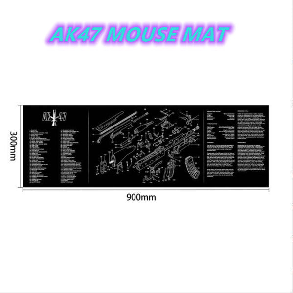 Mouse Pad Repair Gaming Mat Handgun Disassembly AR15 AK/47 1911 HK-USP Glock M92 M870