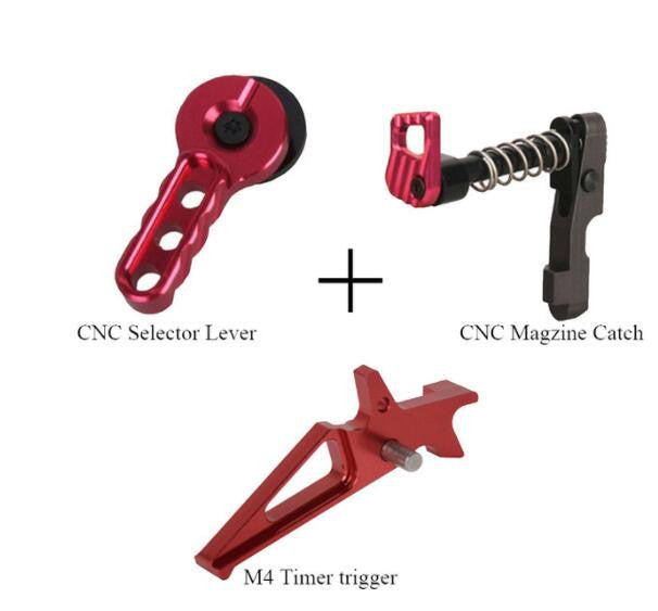 CNC Airsoft/Gelsoft  Selector Lever trigger  Magazine Release Catch for M4/M16 Series kit