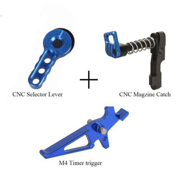 CNC Airsoft/Gelsoft  Selector Lever trigger  Magazine Release Catch for M4/M16 Series kit