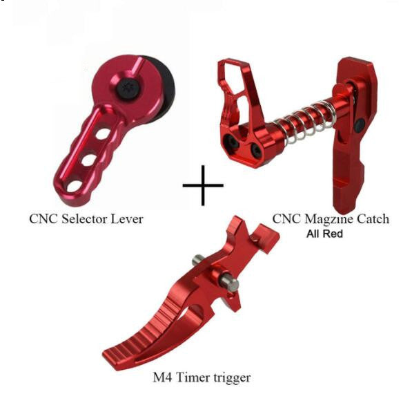 CNC Airsoft/Gelsoft  Selector Lever trigger  Magazine Release Catch for M4/M16 Series kit