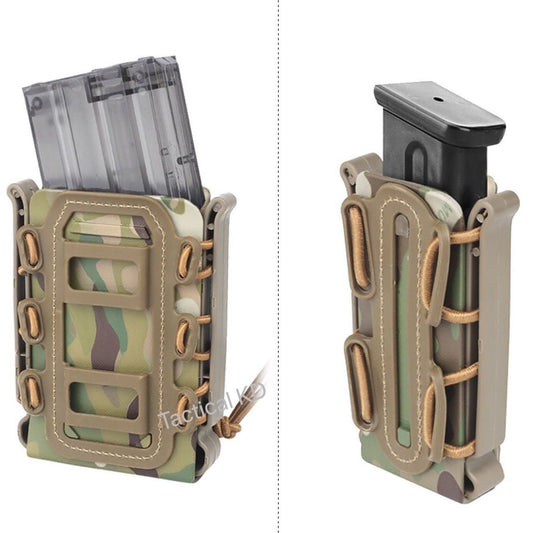 Tactical Magazine Pouch Molle Ar15 M4 5.56 7.62 9mm Quick Release Fast Mag TPR Holster Case Box Hunting Gear for Molle System