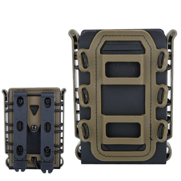 Tactical Magazine Pouch Molle Ar15 M4 5.56 7.62 9mm Quick Release Fast Mag TPR Holster Case Box Hunting Gear for Molle System