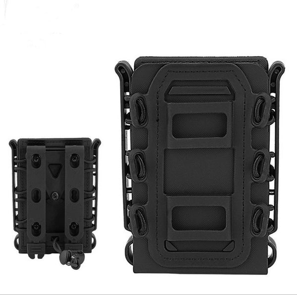 Tactical Magazine Pouch Molle Ar15 M4 5.56 7.62 9mm Quick Release Fast Mag TPR Holster Case Box Hunting Gear for Molle System