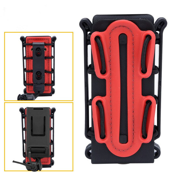 Tactical Magazine Pouch Molle Ar15 M4 5.56 7.62 9mm Quick Release Fast Mag TPR Holster Case Box Hunting Gear for Molle System
