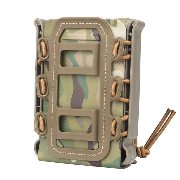 Tactical Magazine Pouch Molle Ar15 M4 5.56 7.62 9mm Quick Release Fast Mag TPR Holster Case Box Hunting Gear for Molle System