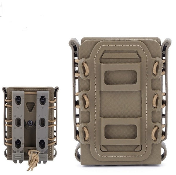 Tactical Magazine Pouch Molle Ar15 M4 5.56 7.62 9mm Quick Release Fast Mag TPR Holster Case Box Hunting Gear for Molle System