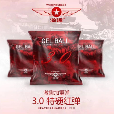 3Pag 30000pc LDT warinterest heavy red gel ball