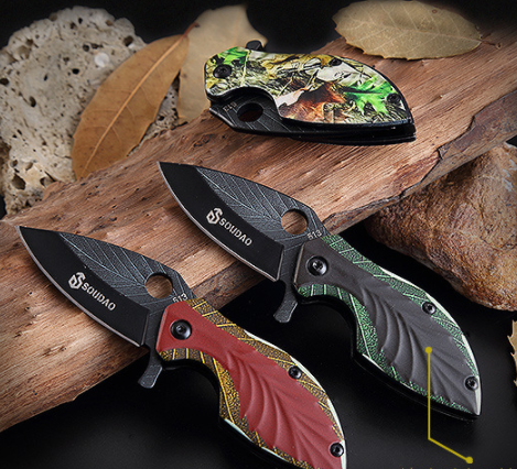 Tactical knife hunting knife leaf modle knife