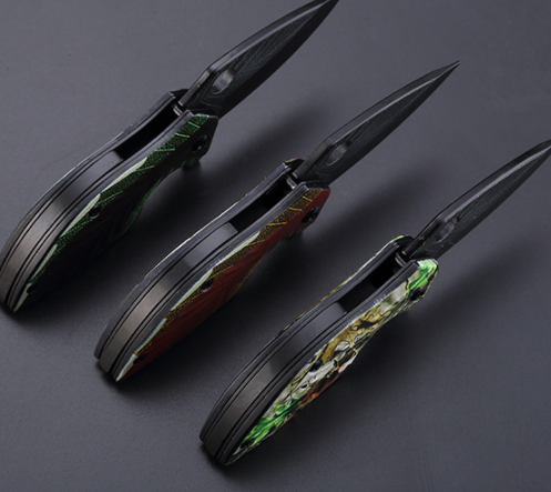 Tactical knife hunting knife leaf modle knife