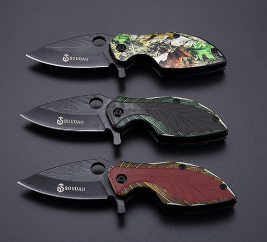 Tactical knife hunting knife leaf modle knife