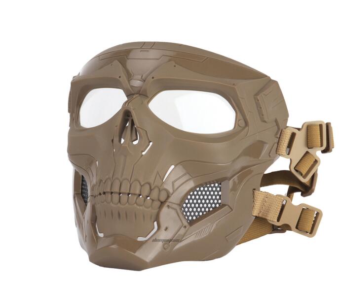 Tactical Masks Paintball gel blaster  Outdoor Shooting Skull Mask Full Face Safety Airsoft Paintball Tactical Masks