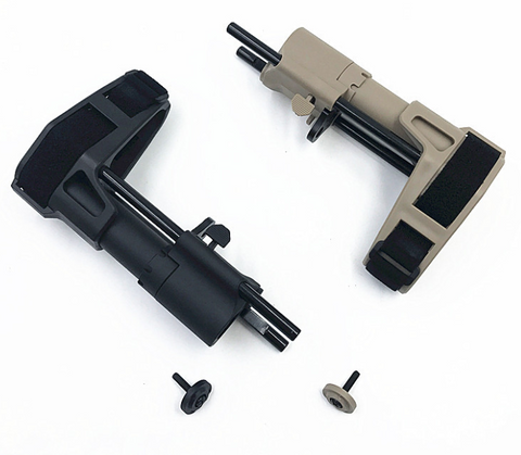 PDW full nylon+metal ring adaptor stock for gel blaster/airsoft upgrade