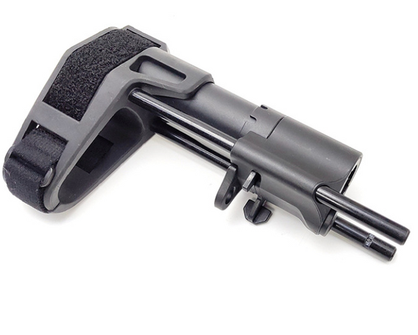 PDW full nylon+metal ring adaptor stock for gel blaster/airsoft upgrade