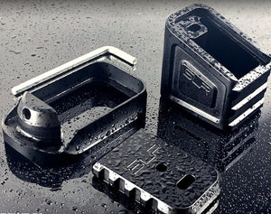 SLR Magazine base/cover/house CNC Alumium Alloy part fit G17/34 KUBLAI P1 Gel blaster