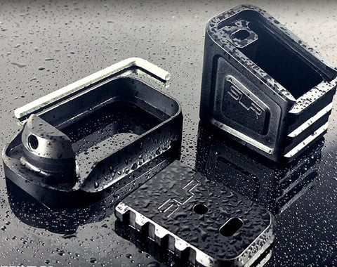 SLR Magazine base/cover/house CNC Alumium Alloy part fit G17/34 KUBLAI P1 Gel blaster