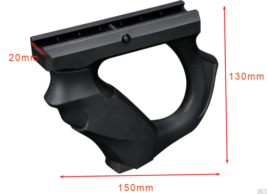 Tactical Grip Gun 20mm Guide Rail Handle Grip Hunting Foregrip Holder Nylon Airsoft gelsoft parts